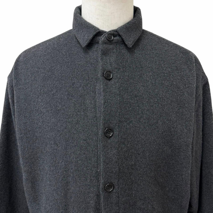 Excellent PORTER CLASSIC Jacket CASHMERE SHIRT JACKET shirt gray cashmere mens 2
