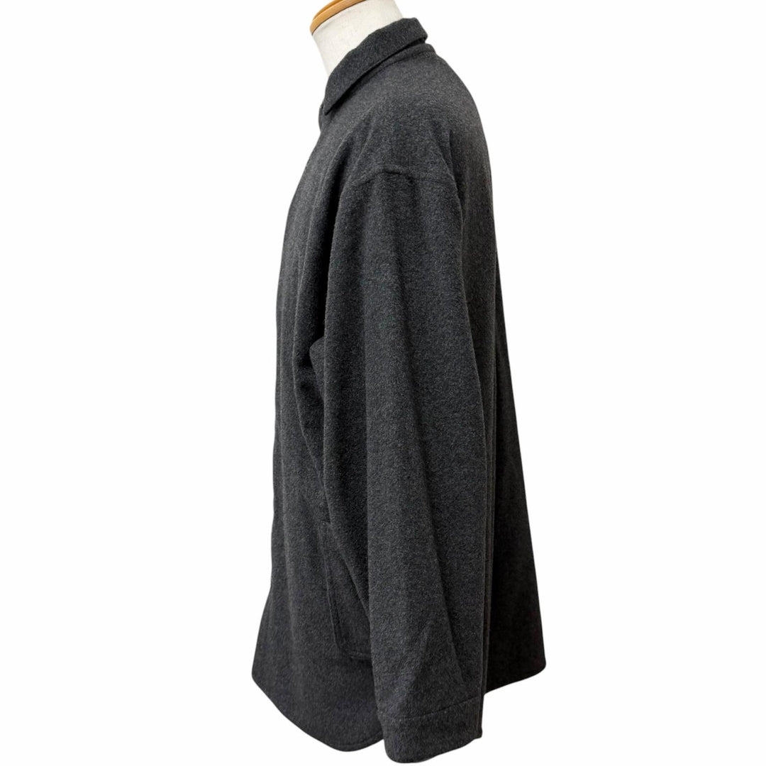 Excellent PORTER CLASSIC Jacket CASHMERE SHIRT JACKET shirt gray cashmere mens 2