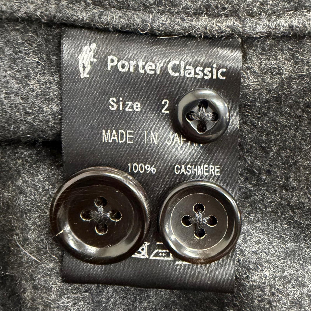 Excellent PORTER CLASSIC Jacket CASHMERE SHIRT JACKET shirt gray cashmere mens 2