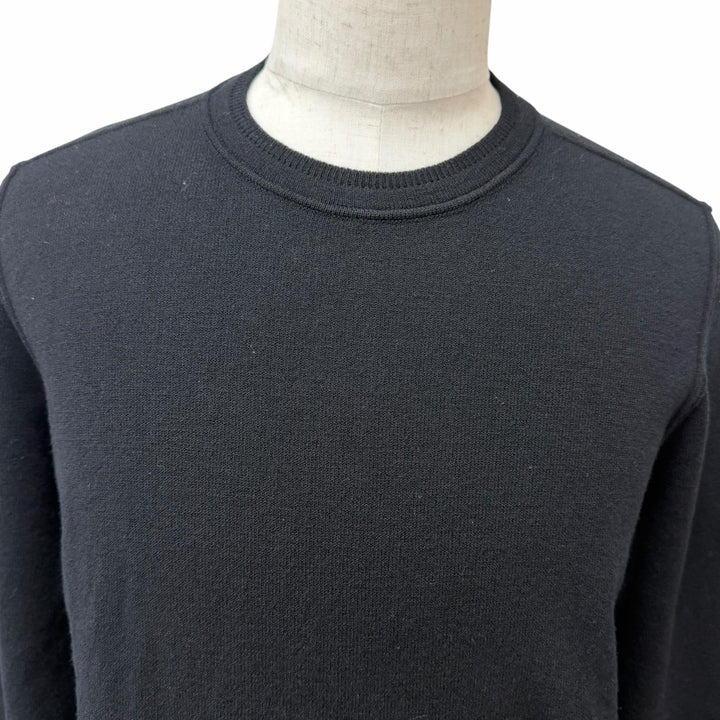 Great STONE ISLAND sweater Crew neck with logo patch black
