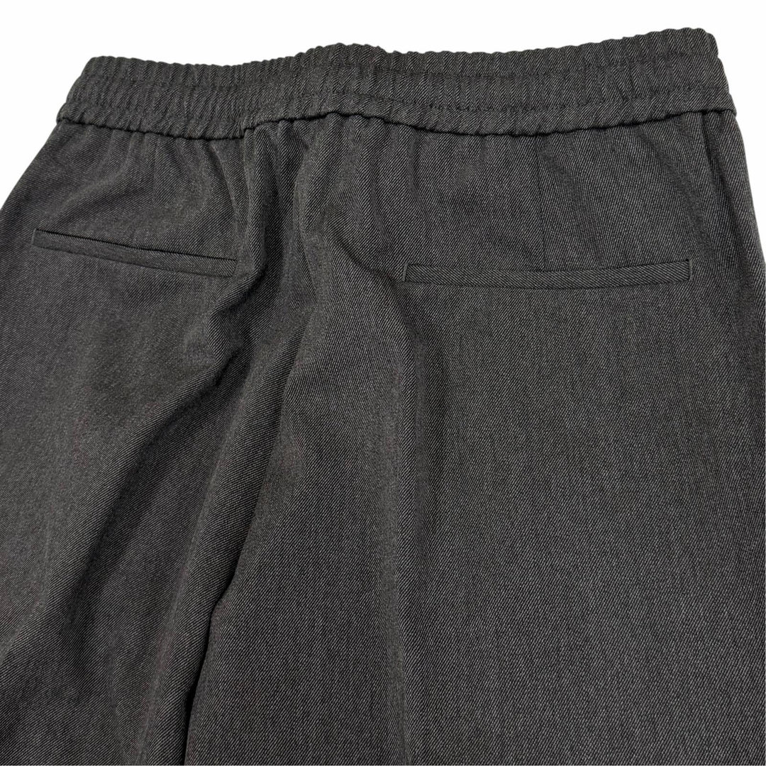 Pristine GUCCI Pants Embroidered side logo line gray mens IT 48 798623
