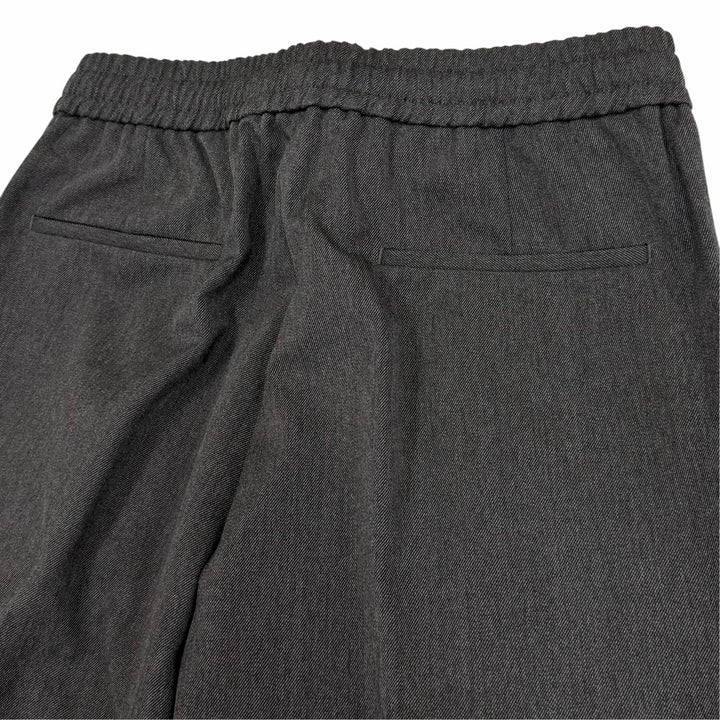 Pristine GUCCI Pants Embroidered side logo line gray mens IT 48 798623
