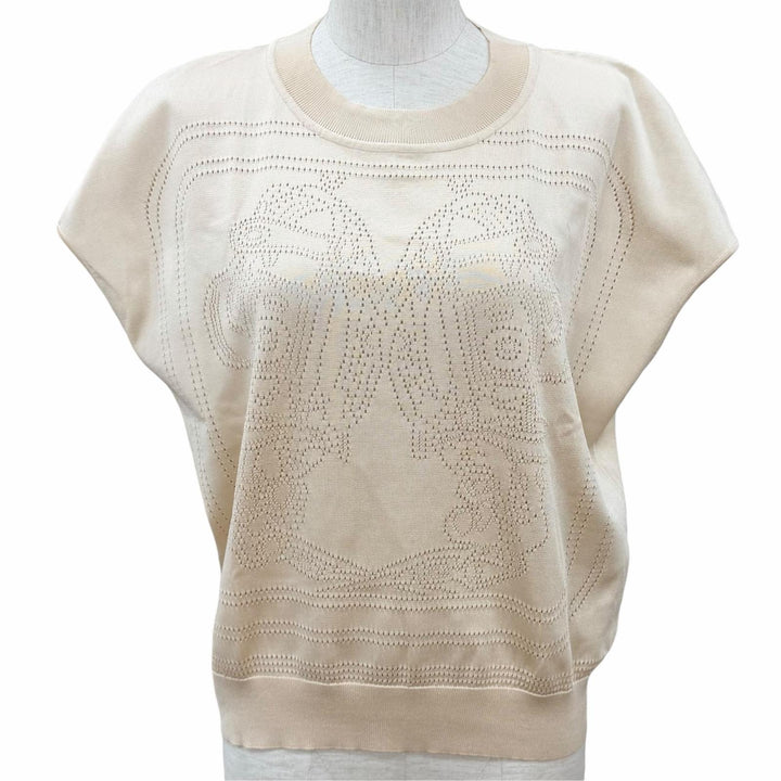 Excellent HERMES tops BRIDES de GALA Ceremony Bridle knit vest silk 42 3E2617D9