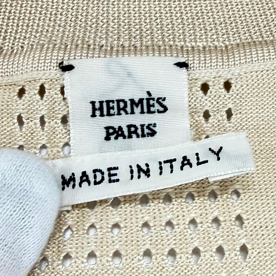 Excellent HERMES tops BRIDES de GALA Ceremony Bridle knit vest silk 42 3E2617D9