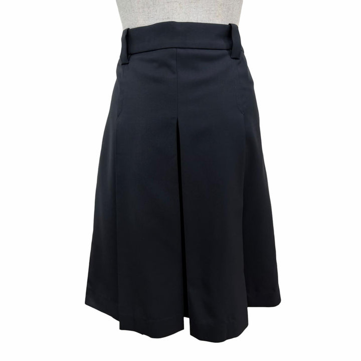 Excellent MIUMIU Pleated skirt Navy Virgin wool Women 36 DNA05I