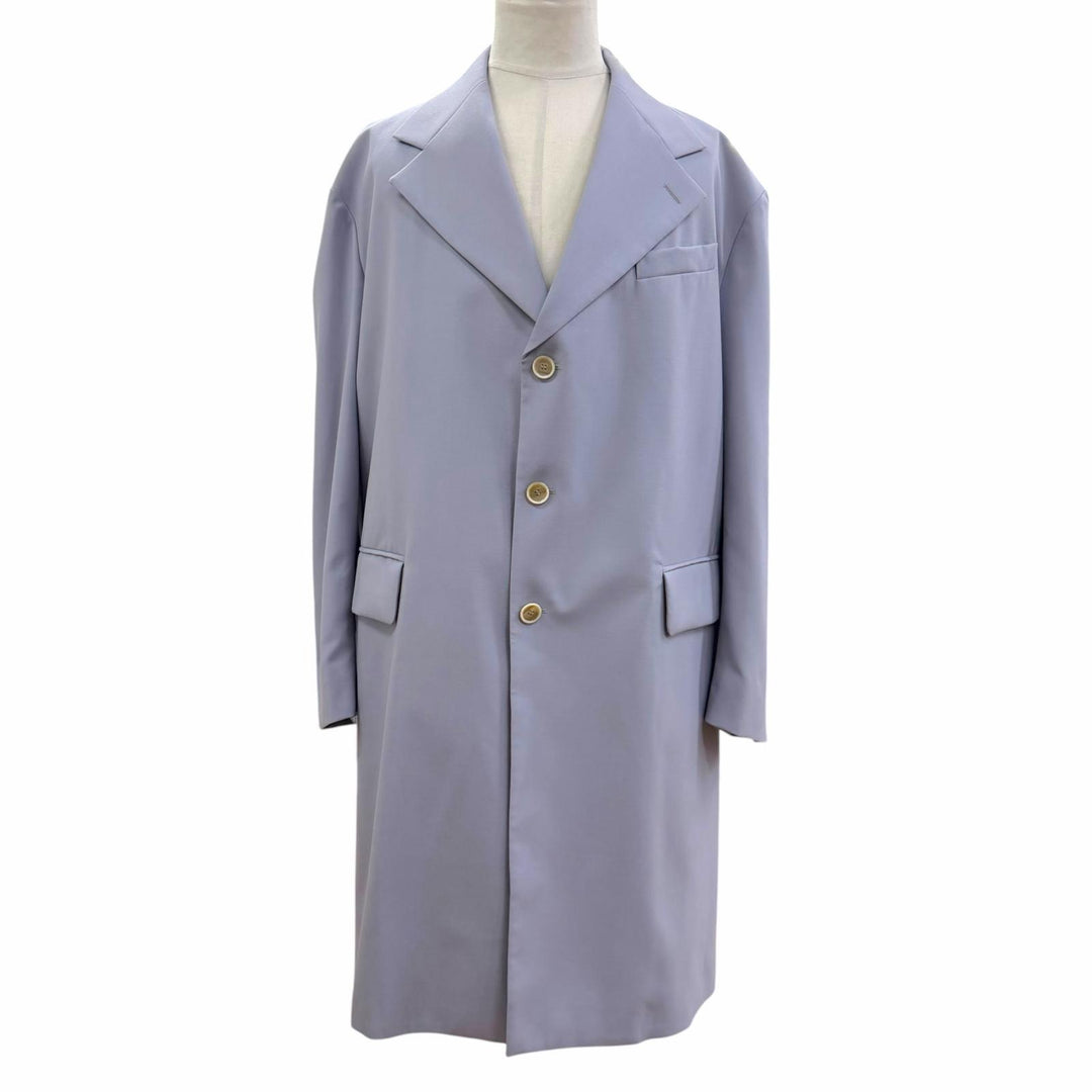 Excellent MARNI Chester coat single Blue gray wool mens IT 46 TUMU0021A0