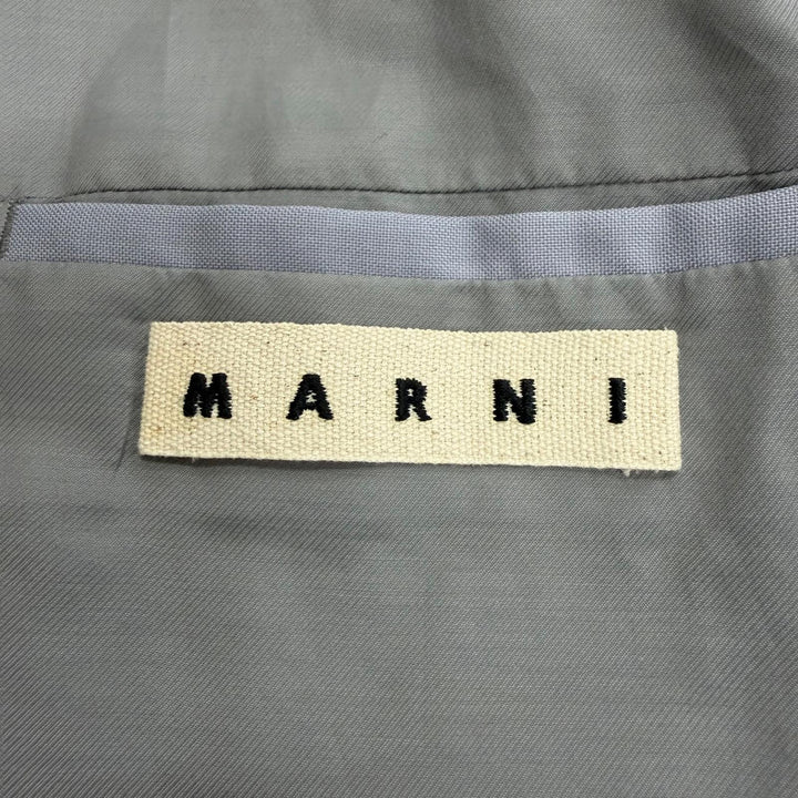 Excellent MARNI Chester coat single Blue gray wool mens IT 46 TUMU0021A0