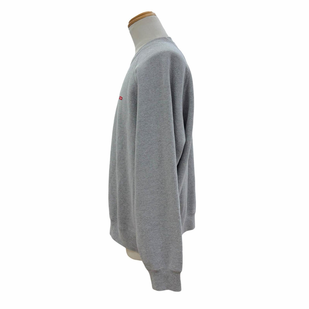 Great Supreme sweat Small Box Raglan Crewneck Pullover gray cotton mens L