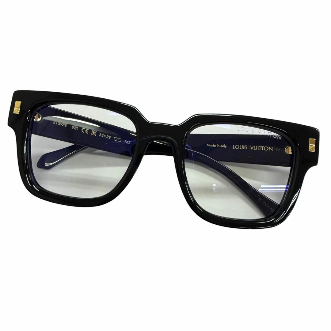 Great LOUIS VUITTON Glasses Optical LV Escape Blu-ray black mens Z1597E