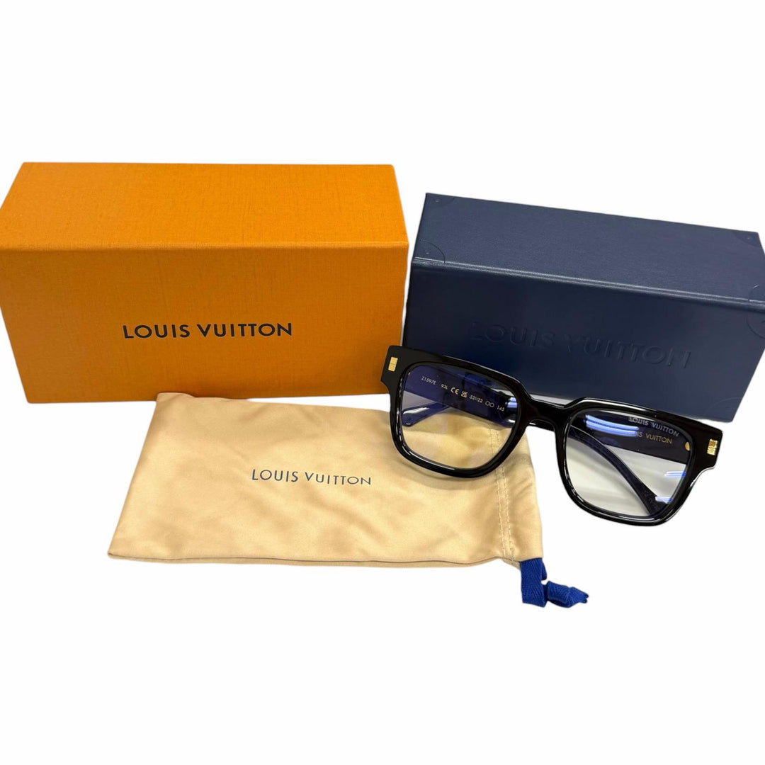 Great LOUIS VUITTON Glasses Optical LV Escape Blu-ray black mens Z1597E