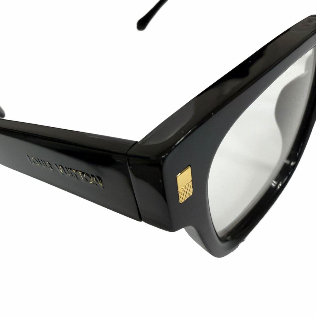 Great LOUIS VUITTON Glasses Optical LV Escape Blu-ray black mens Z1597E