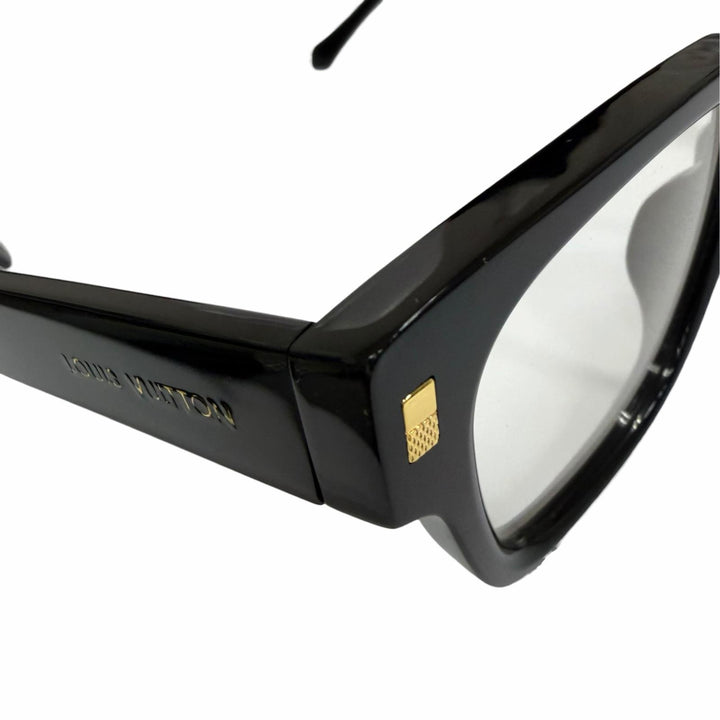 Great LOUIS VUITTON Glasses Optical LV Escape Blu-ray black mens Z1597E