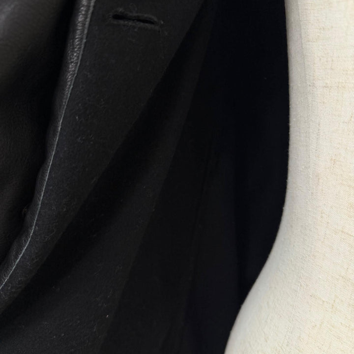 Great LOUIS VUITTON leather jacket Double-breasted jacket