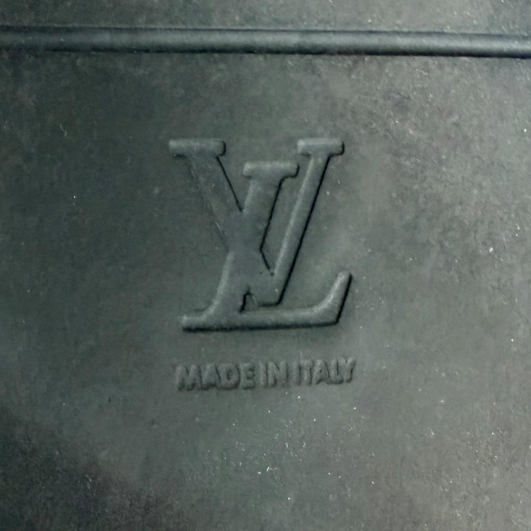 Great LOUIS VUITTON×NBA Sandals Monogram Slide black leather mens 7
