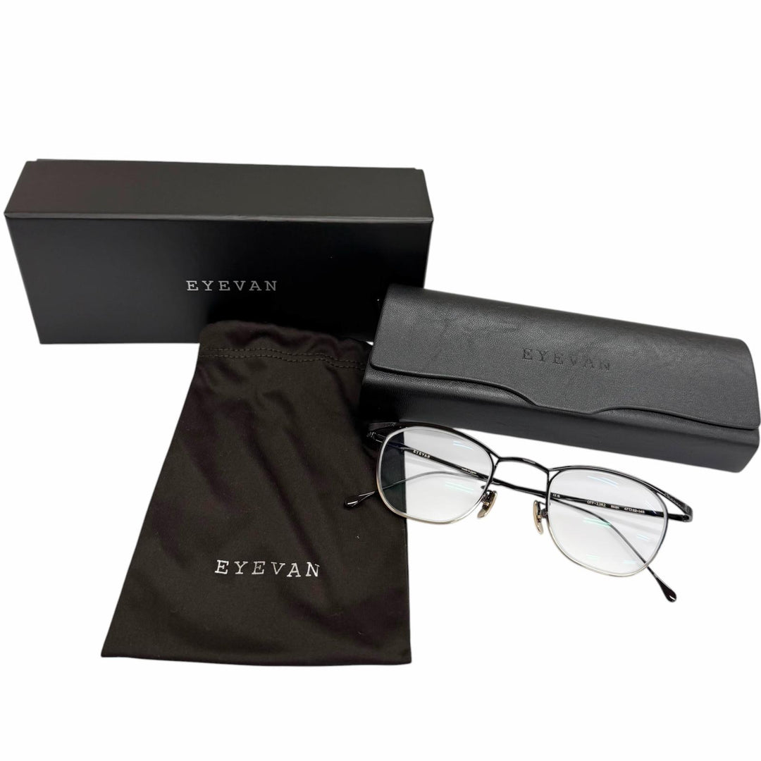 Excellent EYEVAN Glasses Boston full rim black mens OFF-13R2