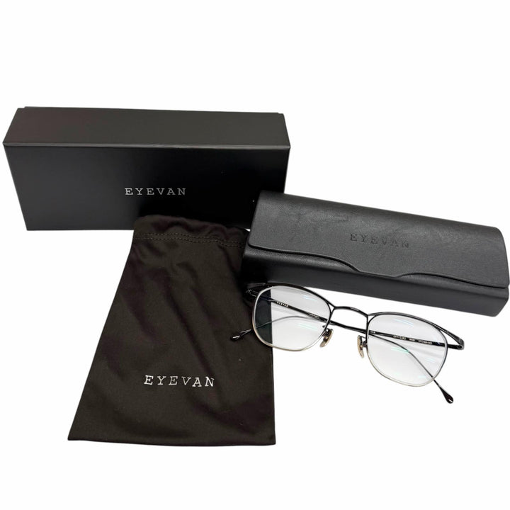 Excellent EYEVAN Glasses Boston full rim black mens OFF-13R2