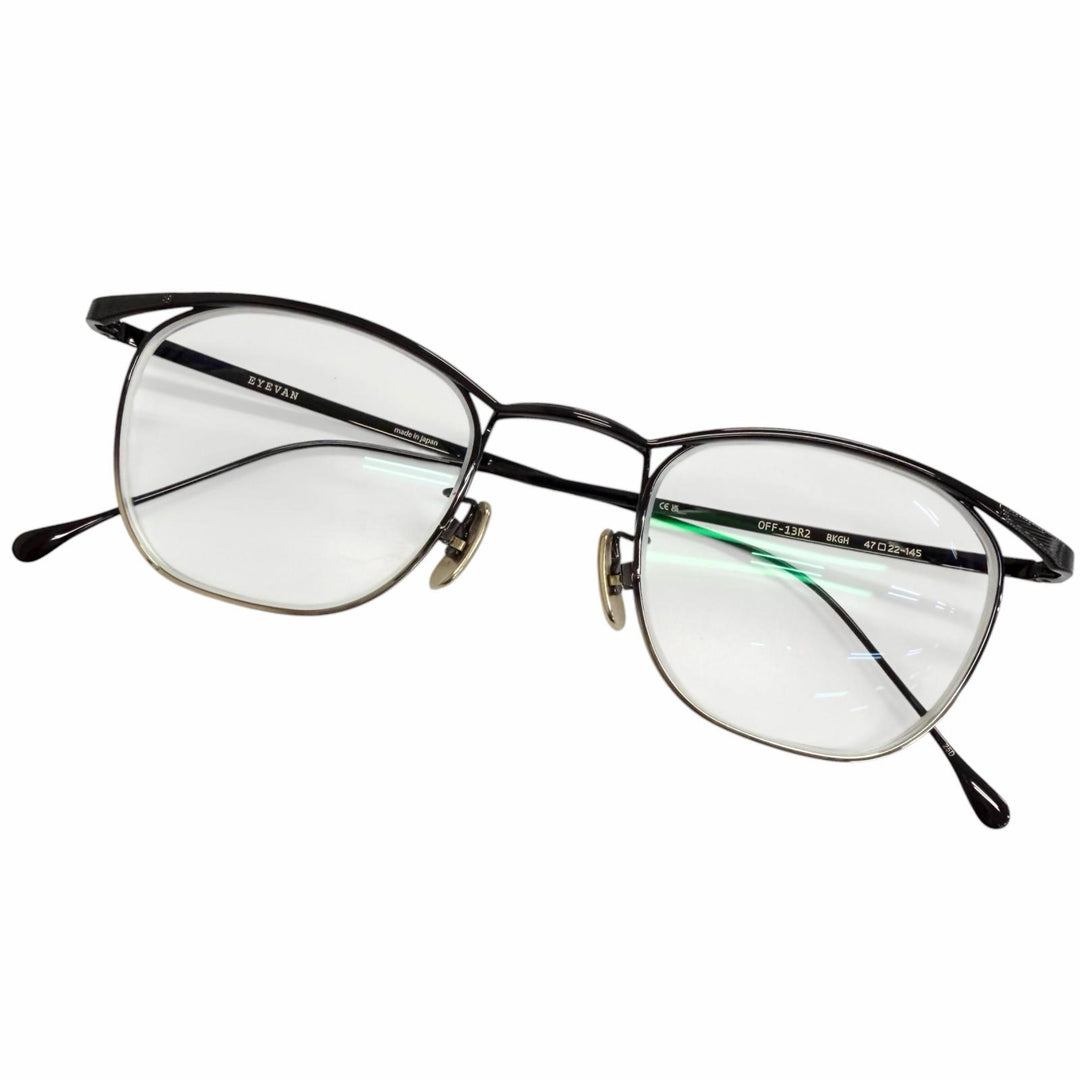 Excellent EYEVAN Glasses Boston full rim black mens OFF-13R2