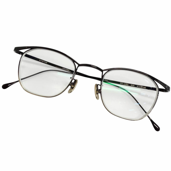 Excellent EYEVAN Glasses Boston full rim black mens OFF-13R2