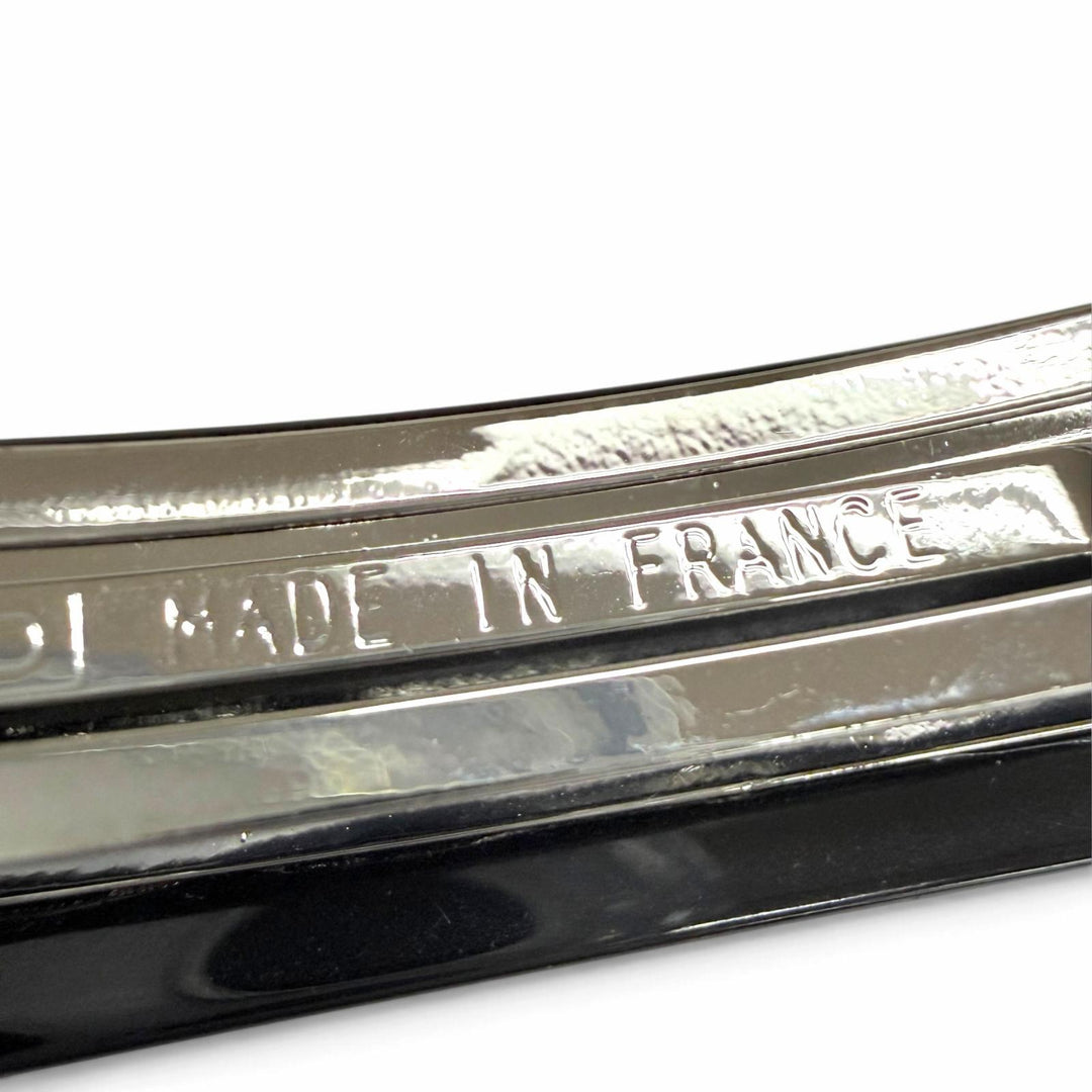 Pristine CHANEL Valletta COCO Mark Chocolate Bar Hair Accessory black 04A A26754