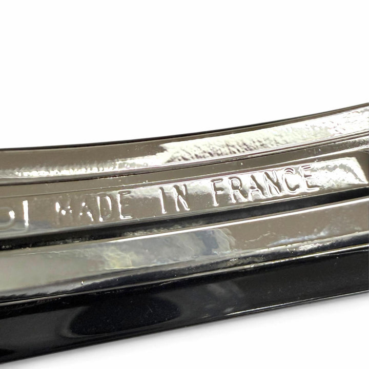 Pristine CHANEL Valletta COCO Mark Chocolate Bar Hair Accessory black 04A A26754