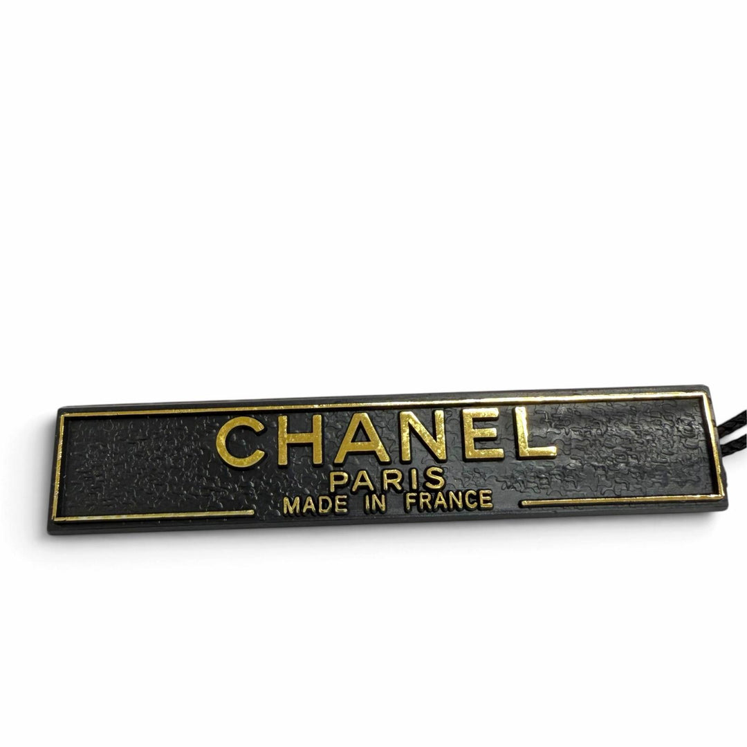 Pristine CHANEL Valletta COCO Mark Chocolate Bar Hair Accessory black 04A A26754