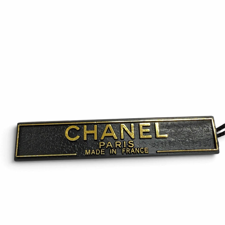 Pristine CHANEL Valletta COCO Mark Chocolate Bar Hair Accessory black 04A A26754