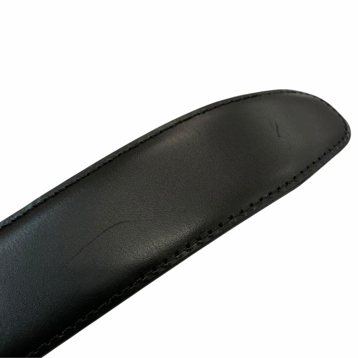 Pristine Dunhill belt Logo buckle reversible black leather mens