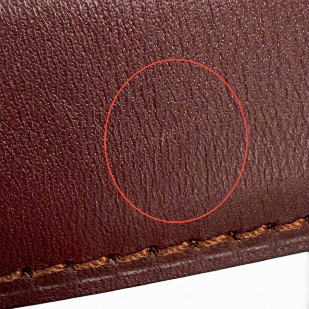 Great Cartier belt Logo buckle must leather Bordeaux leather Women