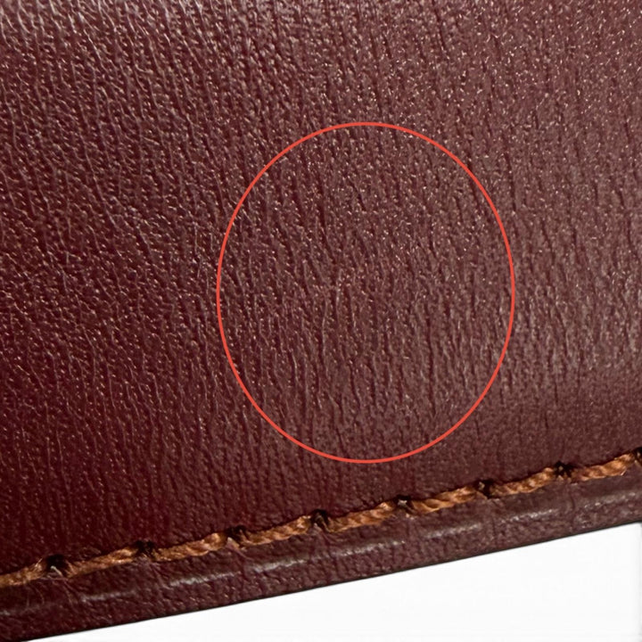 Great Cartier belt Logo buckle must leather Bordeaux leather Women