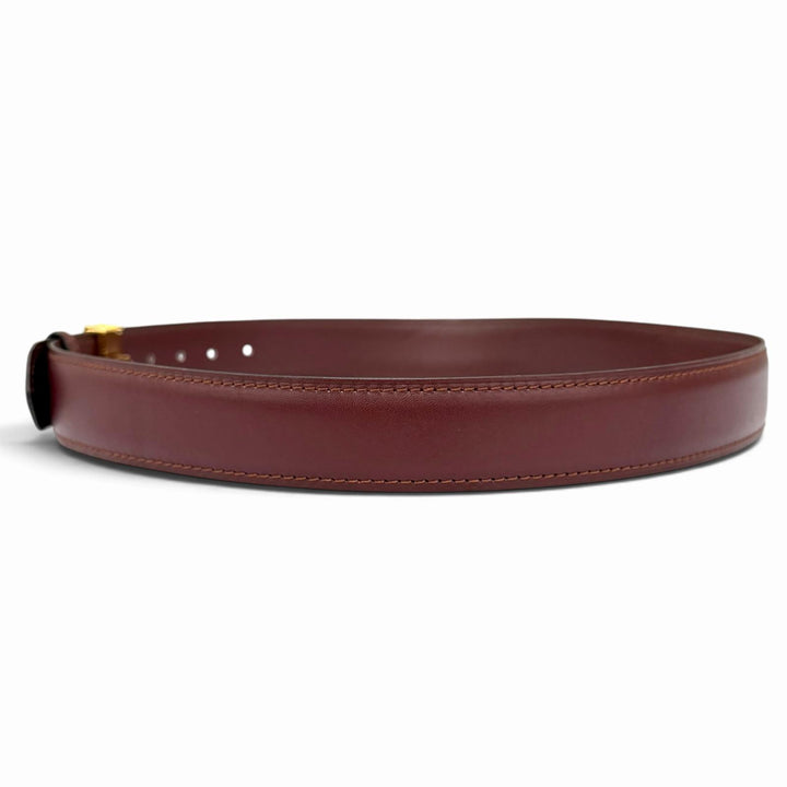 Great Cartier belt Logo buckle must leather Bordeaux leather Women