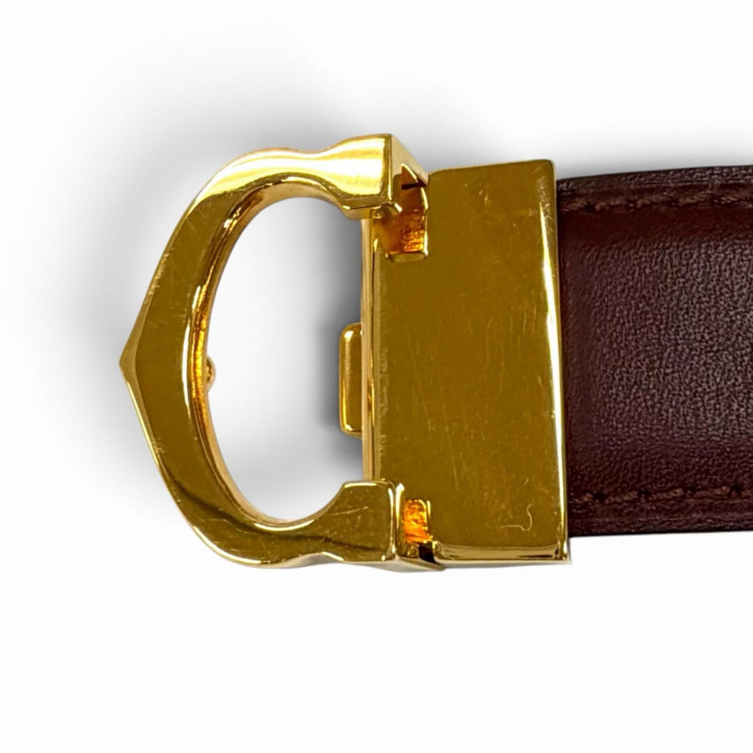 Great Cartier belt Logo buckle must leather Bordeaux leather Women
