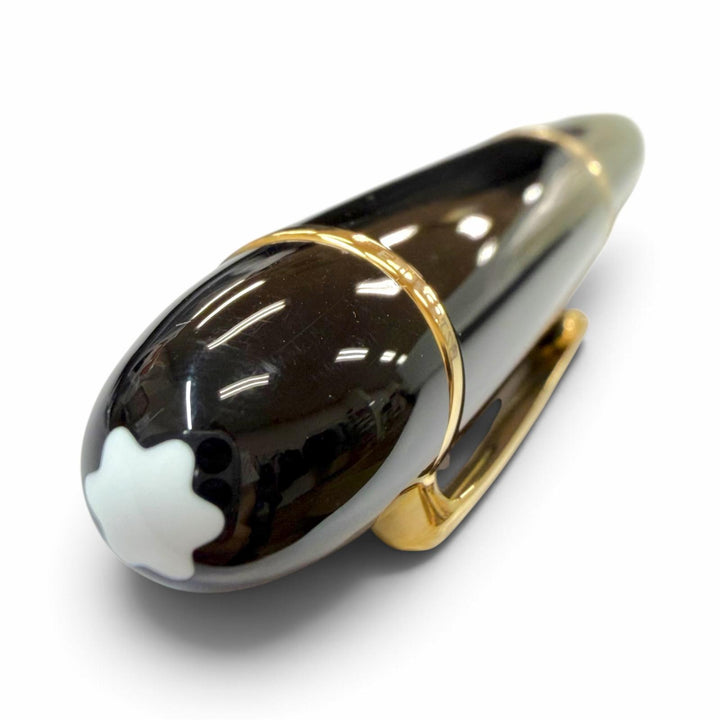 Excellent MONTBLANC fountain pen Meisterstück 149 Rare White Star black 18K