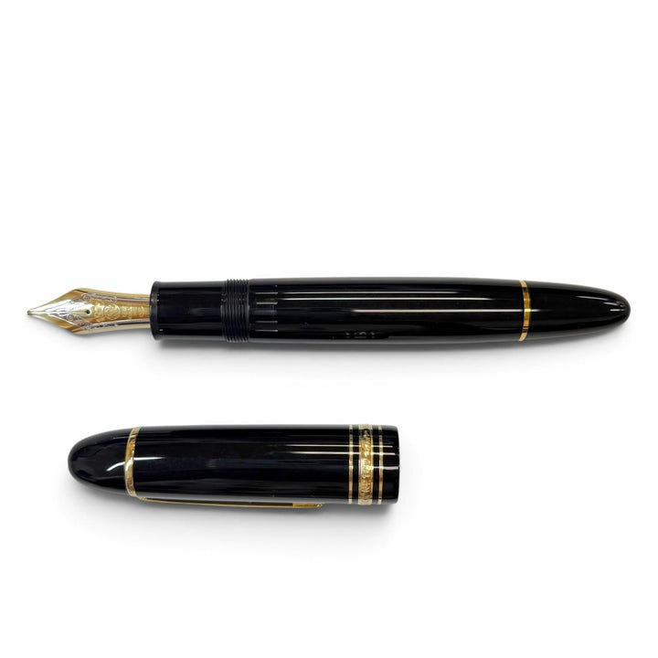 Excellent MONTBLANC fountain pen Meisterstück 149 Rare White Star black 18K