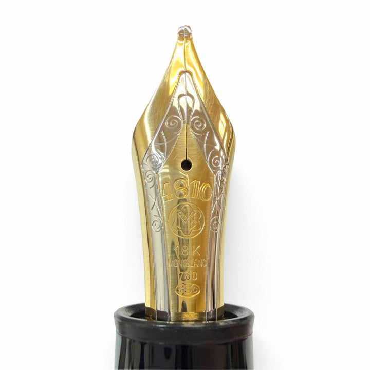 Excellent MONTBLANC fountain pen Meisterstück 149 Rare White Star black 18K