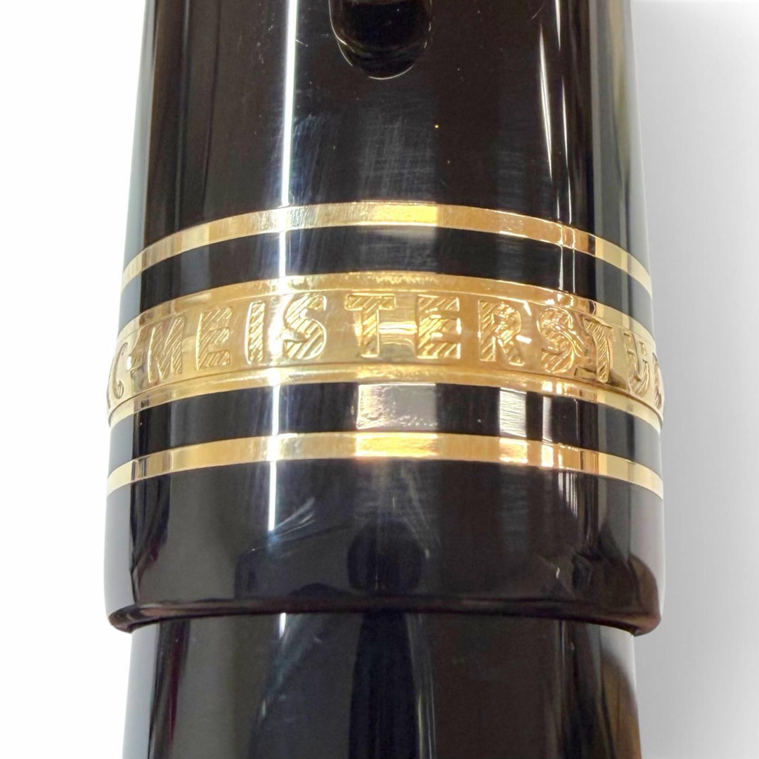Excellent MONTBLANC fountain pen Meisterstück 149 Rare White Star black 18K