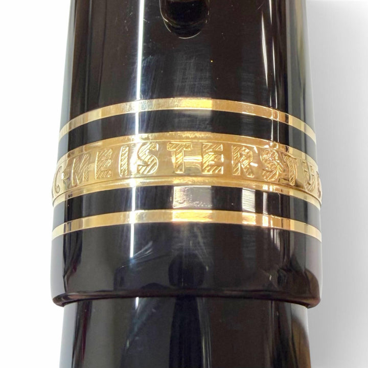 Excellent MONTBLANC fountain pen Meisterstück 149 Rare White Star black 18K