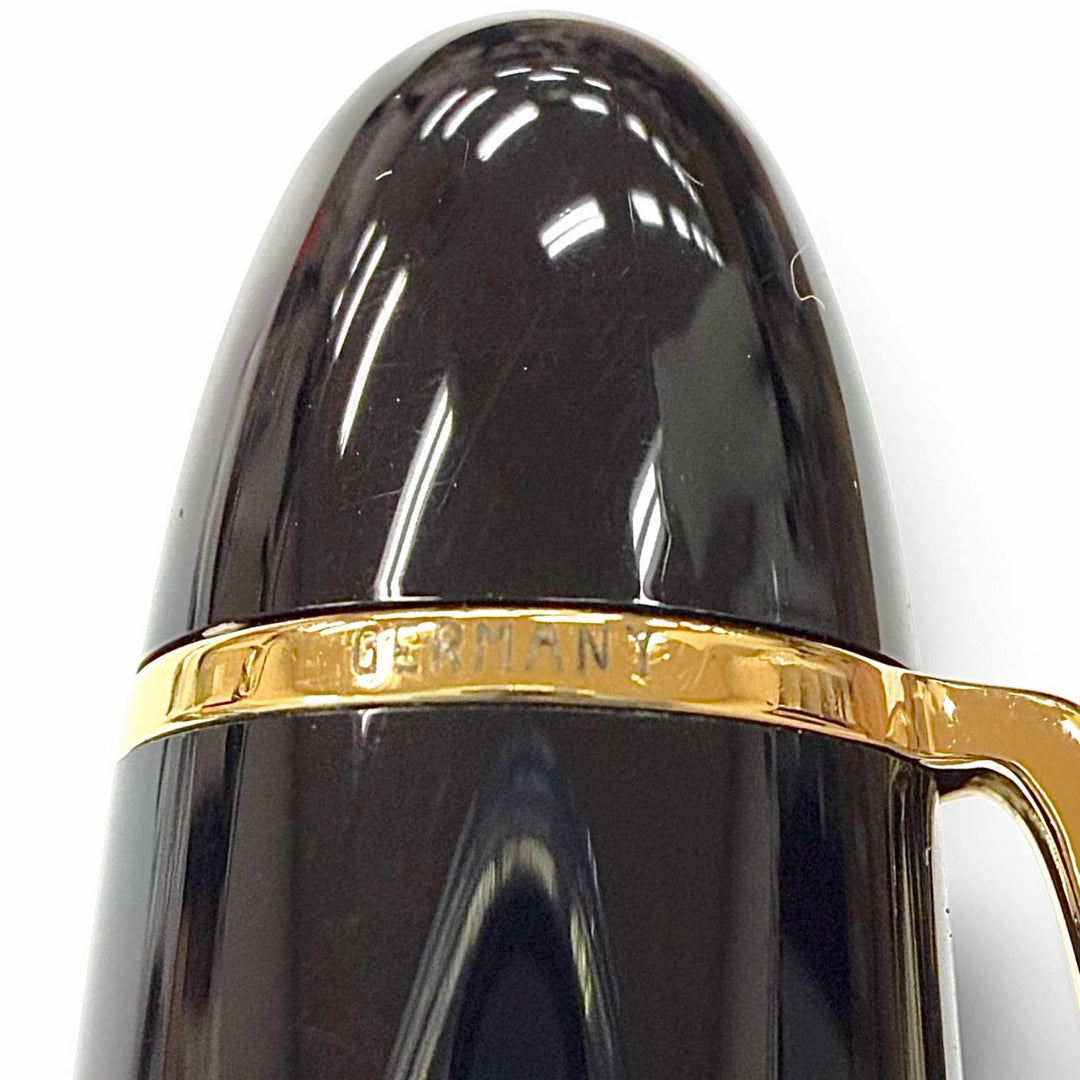 Excellent MONTBLANC fountain pen Meisterstück 149 Ultra rare black 18K mens