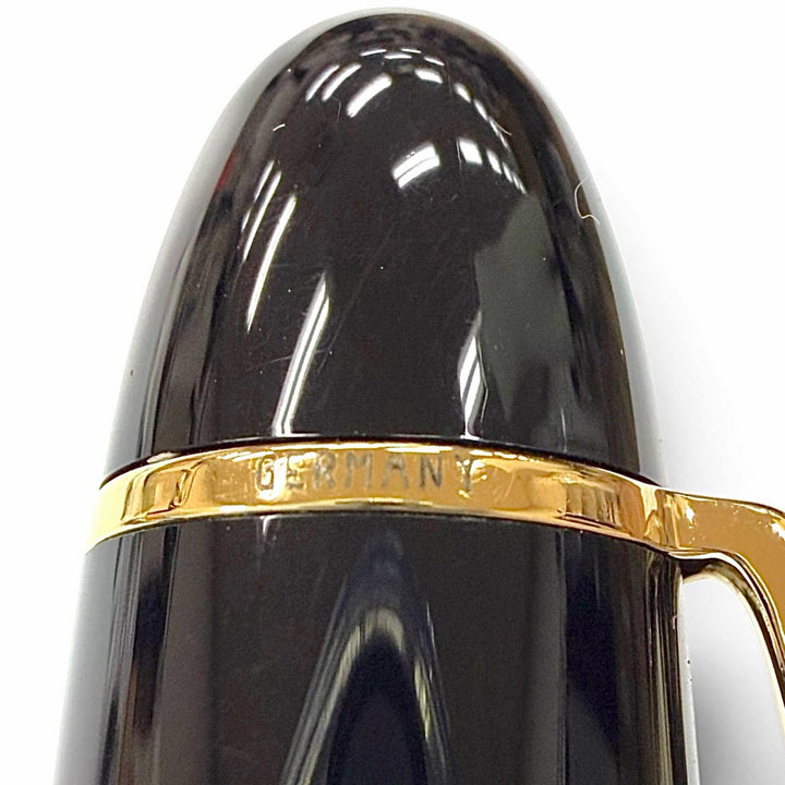 Excellent MONTBLANC fountain pen Meisterstück 149 Ultra rare black 18K mens