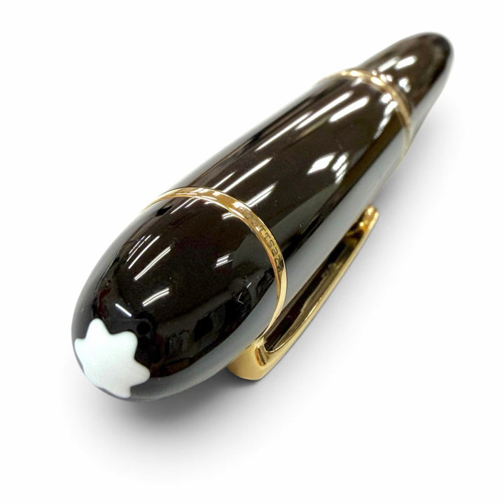 Excellent MONTBLANC fountain pen Meisterstück 149 Ultra rare black 18K mens