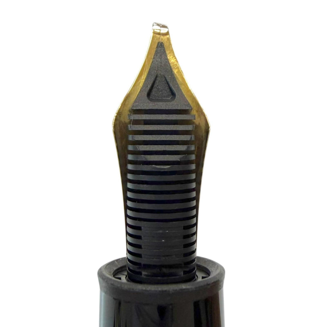 Excellent MONTBLANC fountain pen Meisterstück 149 Ultra rare black 18K mens