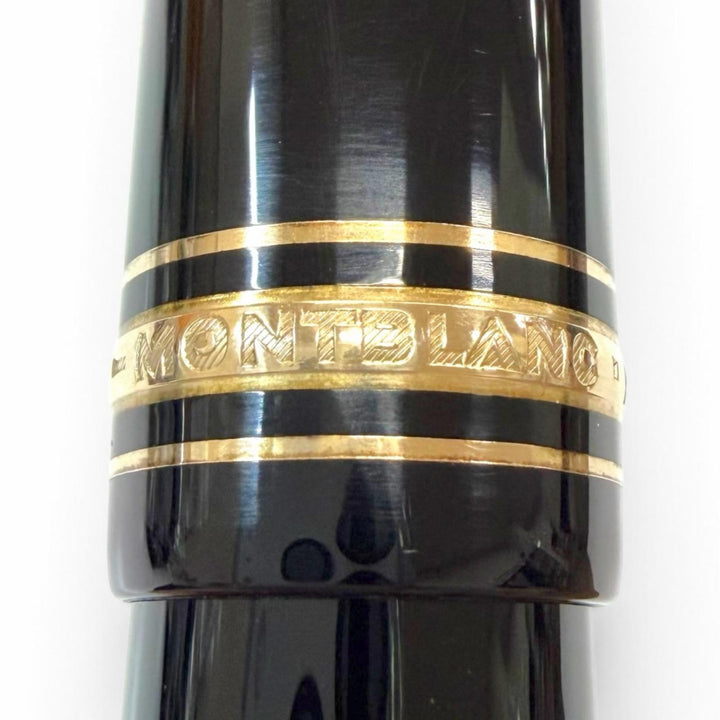 Excellent MONTBLANC fountain pen Meisterstück 149 Ultra rare black 18K mens