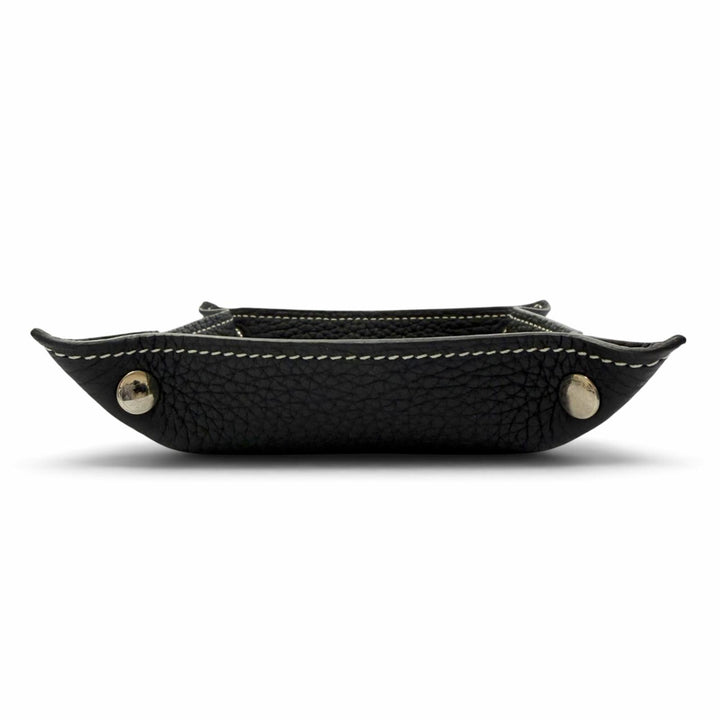 Great HERMES Vidposh Mini H logo tray black Taurillon Clemence Leather mens