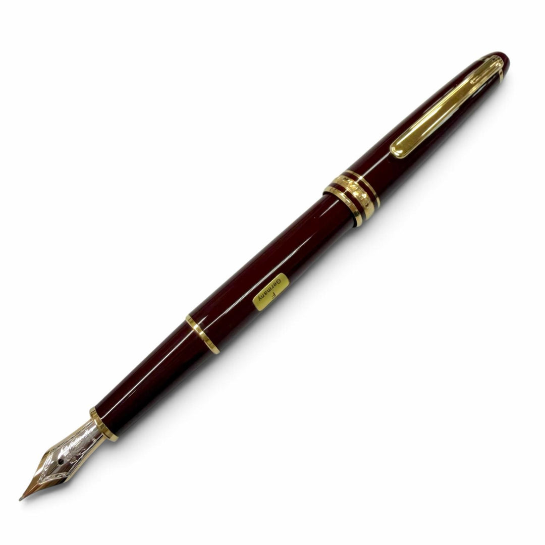 Excellent MONTBLANC fountain pen Meisterstück Classic white star Bordeaux 14K