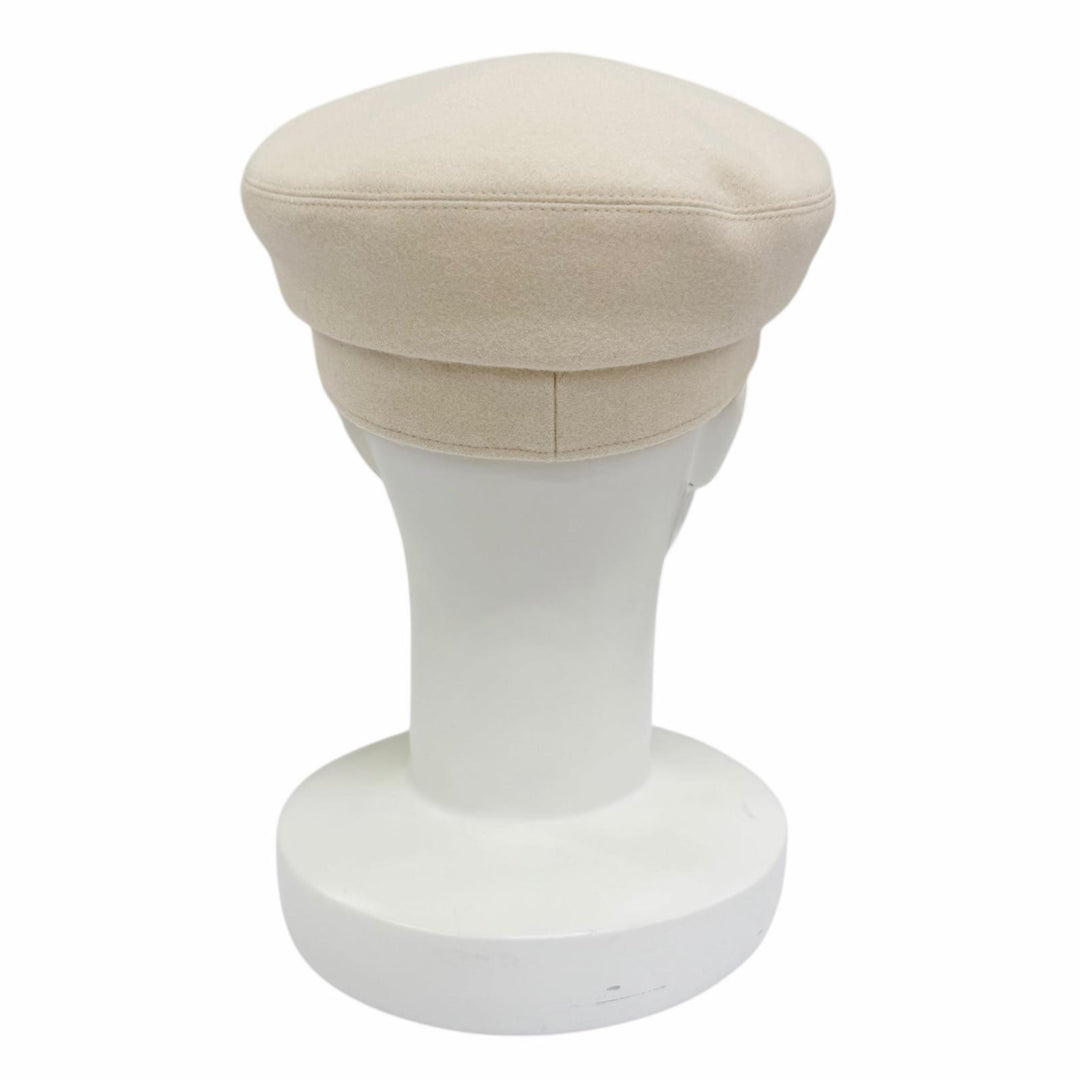 Excellent HERMES Casquette Kabul en Finesse Casquette beige wool Women 57