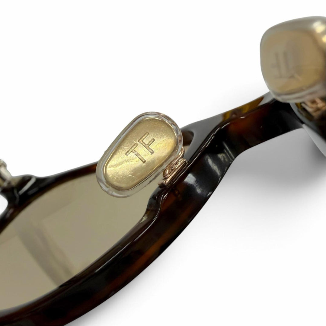 Excellent TOM FORD sunglasses Tortoiseshell Pattern Wellington Brown TF1040-D