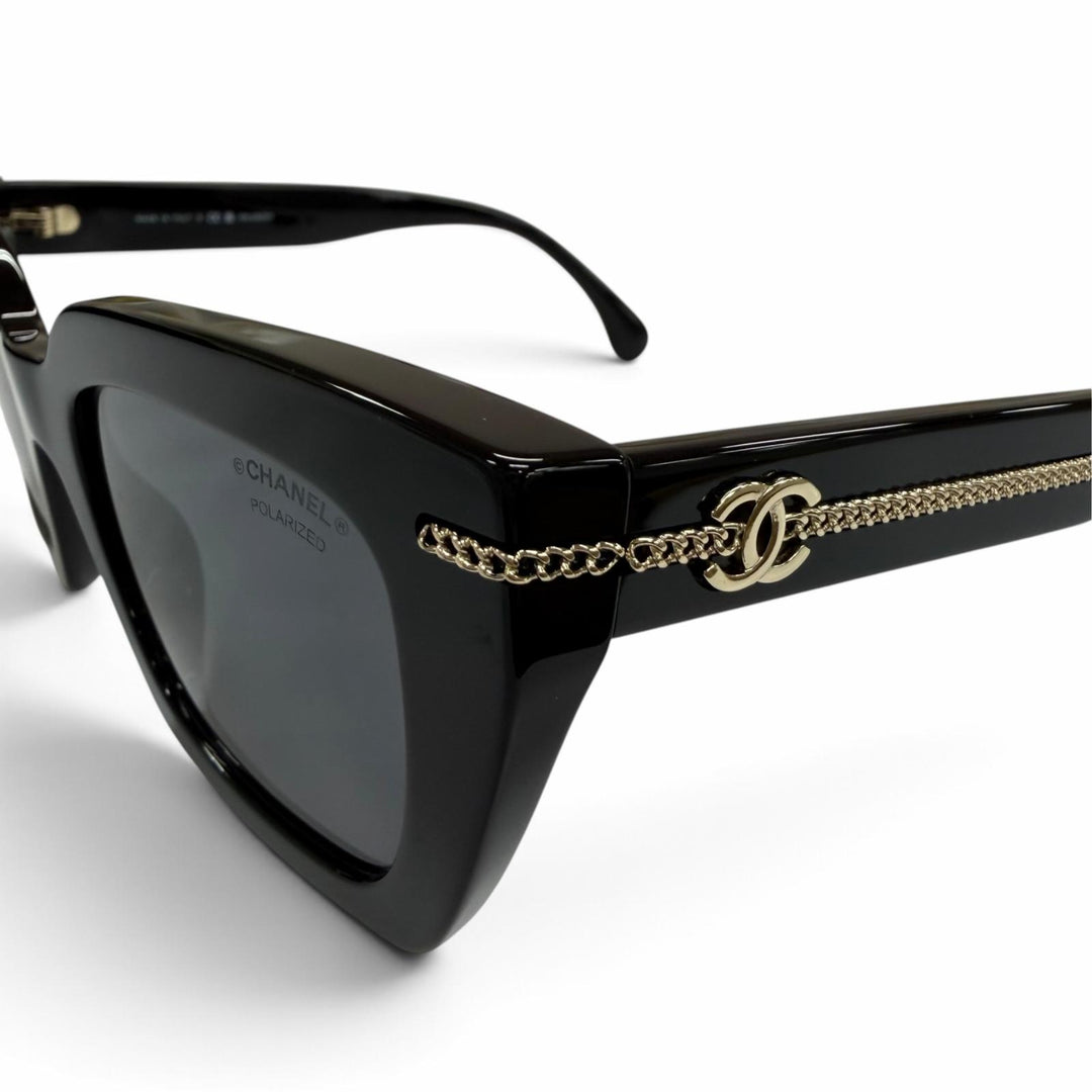 Excellent CHANEL sunglasses Current model: COCO Mark Chain, Square Shape 5509-A