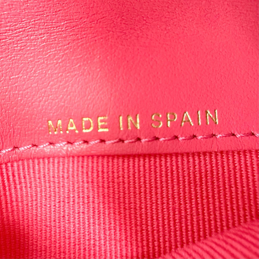 Excellent CHANEL COCO Mark Matelassé Classic Small Flap Wallet AP4319