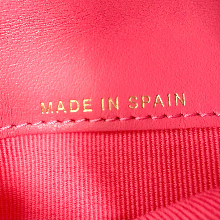 Excellent CHANEL COCO Mark Matelassé Classic Small Flap Wallet AP4319