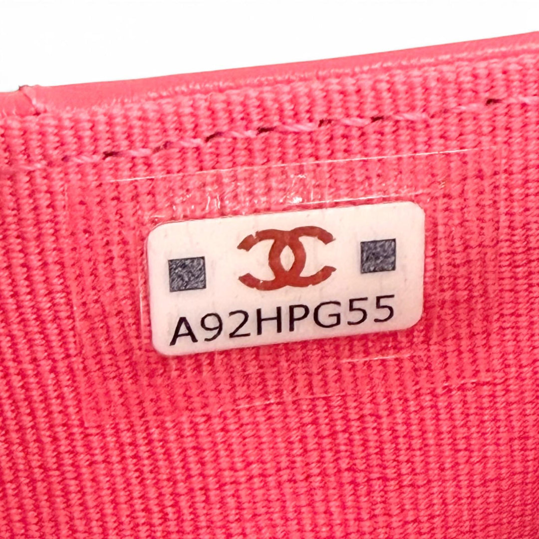 Excellent CHANEL COCO Mark Matelassé Classic Small Flap Wallet AP4319