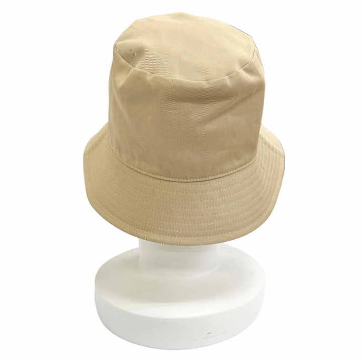 Pristine CELINE hat Embroidered logo bucket hat beige cotton Women M 2AU3B968P